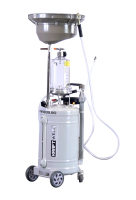 KraftWell KRW1839.80 Установка слива/откачки масла мобильная, ванна+бак