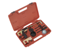 Набор фиксаторов распредвала / коленвала, Renault-Nissan, кейс, 11 предметов Набор фиксаторов распредвала / коленвала, Renault-Nissan, кейс, 11 предметов