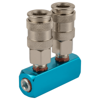 HRS-SML Прямой разветвитель с двумя БРС, 1/4'' - 1/4, три входа