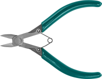 Jonnesway P5604 Бокорезы с плоской пружиной и ПВХ рукоятками, мини, 125 мм