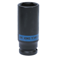 Головка торцевая ударная глубокая шестигранная 1/2", 24 мм KING TONY 443524M Головка торцевая ударная глубокая шестигранная 1/2", 24 мм KING TONY 443524M