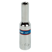 Головка торцевая стандартная шестигранная 1/4", 5 мм KING TONY 233505M