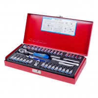 Набор торцевых головок с принадлежностями 1/4", шестигранные, 4-13 мм, 39 предметов KING TONY 2539MR Набор торцевых головок с принадлежностями 1/4", шестигранные, 4-13 мм, 39 предметов KING TONY 2539MR