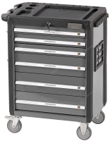 Тележка инструментальная, 6 выдвижных ящиков, серая NORDBERG T6N(G)