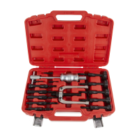 WDK-214490 Съемник подшипников цанговый с обратным молотком, 16 предметов