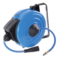 Шланг пневматический на автоматической катушке 8х12 мм, 15 м, полиуретановый, резьба 1/4" KING TONY 79912-15 Шланг пневматический на автоматической катушке 8х12 мм, 15 м, полиуретановый, резьба 1/4" KING TONY 79912-15