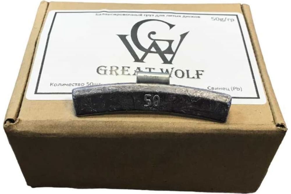 Балансировочный груз для литых дисков 50 г BW-50 (50шт) Балансировочный груз для литых дисков 50 г BW-50 (50шт)