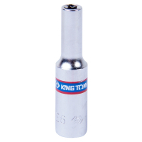 Головка торцевая TORX Е-стандарт 1/4", E6, L = 50 мм KING TONY 227506M Головка торцевая TORX Е-стандарт 1/4", E6, L = 50 мм KING TONY 227506M