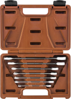 Ombra 935007 Набор ключей гаечных комбинированных трещоточных SNAP GEAR, 8-19 мм, 7 предметов