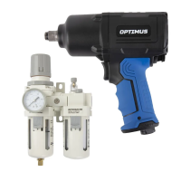 OPT-PW2050M Гайковерт пневматический ударный, 1600 Нм, с блоком подготовки воздуха