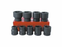 Набор ударных головок SIS-8803 1" (9шт.) CR-MO Набор ударных головок SIS-8803 1" (9шт.) CR-MO