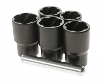 Набор головок для поврежденных болтов 1/2" 19-24мм 6 предметов JTC Набор головок для поврежденных болтов 1/2" 19-24мм 6 предметов JTC