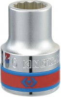 Головка торцевая стандартная двенадцатигранная 3/4", 11/16", дюймовая KING TONY 633022S Головка торцевая стандартная двенадцатигранная 3/4", 11/16", дюймовая KING TONY 633022S