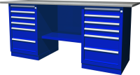 Ombra OWB2-66 Верстак с двумя тумбами, тумбы по 6 ящиков, 1900х686х820 мм