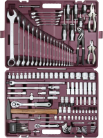 Thorvik TS128 Набор инструмента универсальный 1/4", 1/2"DR, 128 предметов