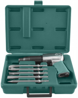 Jonnesway JAH-6833HК Набор пневматического инструмента: молоток и комплект насадок, 8 предметов Jonnesway JAH-6833HК Набор пневматического инструмента: молоток и комплект насадок, 8 предметов