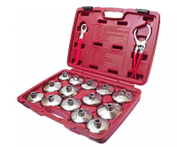 НАБОР СЪЕМНИКОВ JTC-4666 масляных фильтров ("чашки") в кейсе 16предметов НАБОР СЪЕМНИКОВ JTC-4666 масляных фильтров ("чашки") в кейсе 16предметов