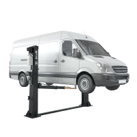 Двухстоечный электрогидравлический подъемник ПГА-5000-НС Серый Красный Синий