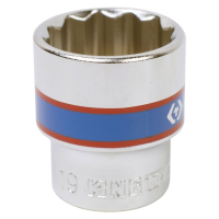 Головка торцевая стандартная двенадцатигранная 3/8", 19 мм KING TONY 333019M Головка торцевая стандартная двенадцатигранная 3/8", 19 мм KING TONY 333019M