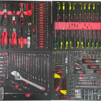 Набор ложементов GWA-255B с инструментом, 255 предметов, 4 ложемента, 550x390x30мм, Great Wolf Набор ложементов GWA-255B с инструментом, 255 предметов, 4 ложемента, 550x390x30мм, Great Wolf