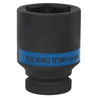 Головка торцевая ударная глубокая шестигранная 1", 50 мм KING TONY 843550M Головка торцевая ударная глубокая шестигранная 1", 50 мм KING TONY 843550M