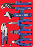 Набор пассатижей, плоскогубцев и бокорезов, ложемент МАСТАК 5-3006 Набор пассатижей, плоскогубцев и бокорезов, ложемент МАСТАК 5-3006