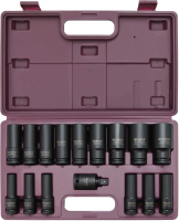 Thorvik S23S2116S Набор головок торцевых ударных глубоких 1/2"DR, 10-32 мм, 16 предметов Thorvik S23S2116S Набор головок торцевых ударных глубоких 1/2"DR, 10-32 мм, 16 предметов