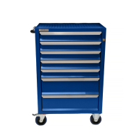 Тележка инструментальная Rossvik T07H-5015, 7 выдвижных ящиков, ц/замок, 670*450*1040hмм