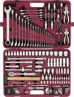 Thorvik UTS0128 Набор инструмента универсальный 1/4", 1/2"DR, 128 предметов Thorvik UTS0128 Набор инструмента универсальный 1/4", 1/2"DR, 128 предметов