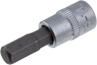 Торцевая головка короткая с битой 1/4" H3, СТАНКОИМПОРТ, CS-14.12.H3