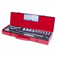 Набор торцевых головок с принадлежностями 1/2", двенадцатигранные, 10-24 мм 14 предметов KING TONY 4014MR