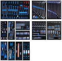 Набор инструментов для тележки, 13 ложементов, 286 предметов KING TONY 934-010MRVD Набор инструментов для тележки, 13 ложементов, 286 предметов KING TONY 934-010MRVD