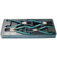 Jonnesway Универсальный набор щипцов для стопорных колец "разжим и сжим" 7, 4 предмета (ложемент)