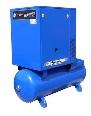 REMEZA Винтовой компрессор ВК20E-8(10/15)-500 на ресивере 500л.