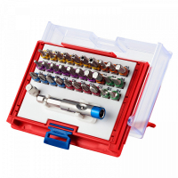 Набор вставок (бит) 1/4"", TORX, HEX, PZ, PH, SLOT, 32 предмета Набор вставок (бит) 1/4"", TORX, HEX, PZ, PH, SLOT, 32 предмета