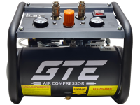 Компрессор пневматический 220В 0.55кВт 8атм. 60л/мин. ресивер-8л поршневой безмасляный GTE