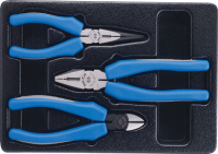 Набор пассатижей и бокорезов, ложемент, 3 предмета KING TONY 9-40103GP Набор пассатижей и бокорезов, ложемент, 3 предмета KING TONY 9-40103GP