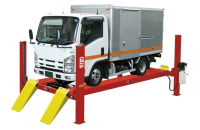 ATIS A480 Подъемник четырехстоечный, 8 т., для слесарных работ (Красный)