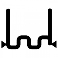 RedHotDot Скоба крупная змейка надрезанная, 0.8 мм, 100 шт. RedHotDot Скоба крупная змейка надрезанная, 0.8 мм, 100 шт.