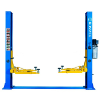 Автоподъемник двухстоечный ROSSVIK T4H г/п 4.0т, 380В, электрогидравлический с нижней синхронизацией, синий