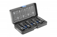 Торцевые головки, ударные spline, 8 шт.: M5, M6, M8, M10, M12, M14, M16, M18, 1/2″, CrMo