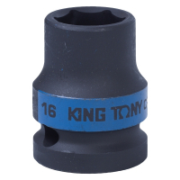 Головка торцевая ударная шестигранная 1/2", 16 мм KING TONY 453516M Головка торцевая ударная шестигранная 1/2", 16 мм KING TONY 453516M