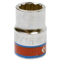 Головка торцевая стандартная двенадцатигранная 3/8", 7/16", дюймовая KING TONY 333014S Головка торцевая стандартная двенадцатигранная 3/8", 7/16", дюймовая KING TONY 333014S