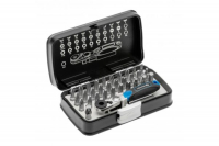 Набор бит с трещоткой 1/4″, SL, PH, PZ, HEX, TORX, TORX c отверстием, 33 шт.