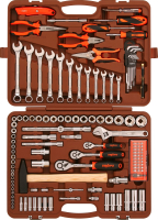 Ombra OMT131S (OMT131S18) Набор инструмента универсальный 1/4", 3/8" и 1/2"DR, 131 предмет