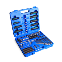 Набор инструментов TORX, HEX, E-профиль (ключи, головки, биты, отвертки) 78 предметов