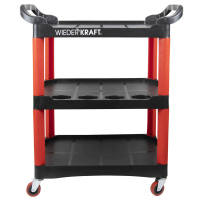 WDK-819 Тележка открытая пластиковая для детейлинга, 3 полки