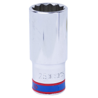 Головка торцевая глубокая двенадцатигранная 1/2", 25 мм KING TONY 423025M Головка торцевая глубокая двенадцатигранная 1/2", 25 мм KING TONY 423025M