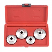 Набор съемников маслянных фильтров (чашки) 27-38мм 4пр. в кейсе 61920A "FORCE"
