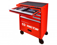 Тележка инструментальная, 5 полок и отсек KING TONY 87432-5B
